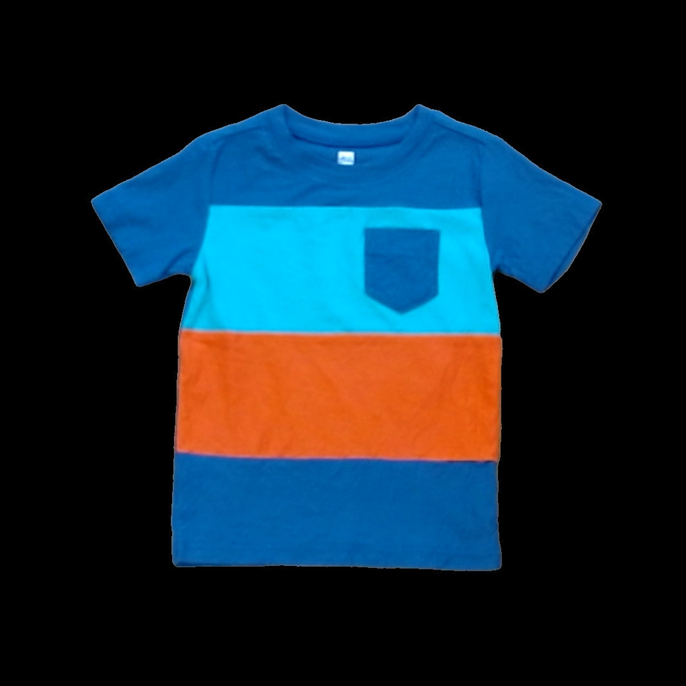 Tea Collection Boys Blue Green Red Stripe Shirt size: 4T